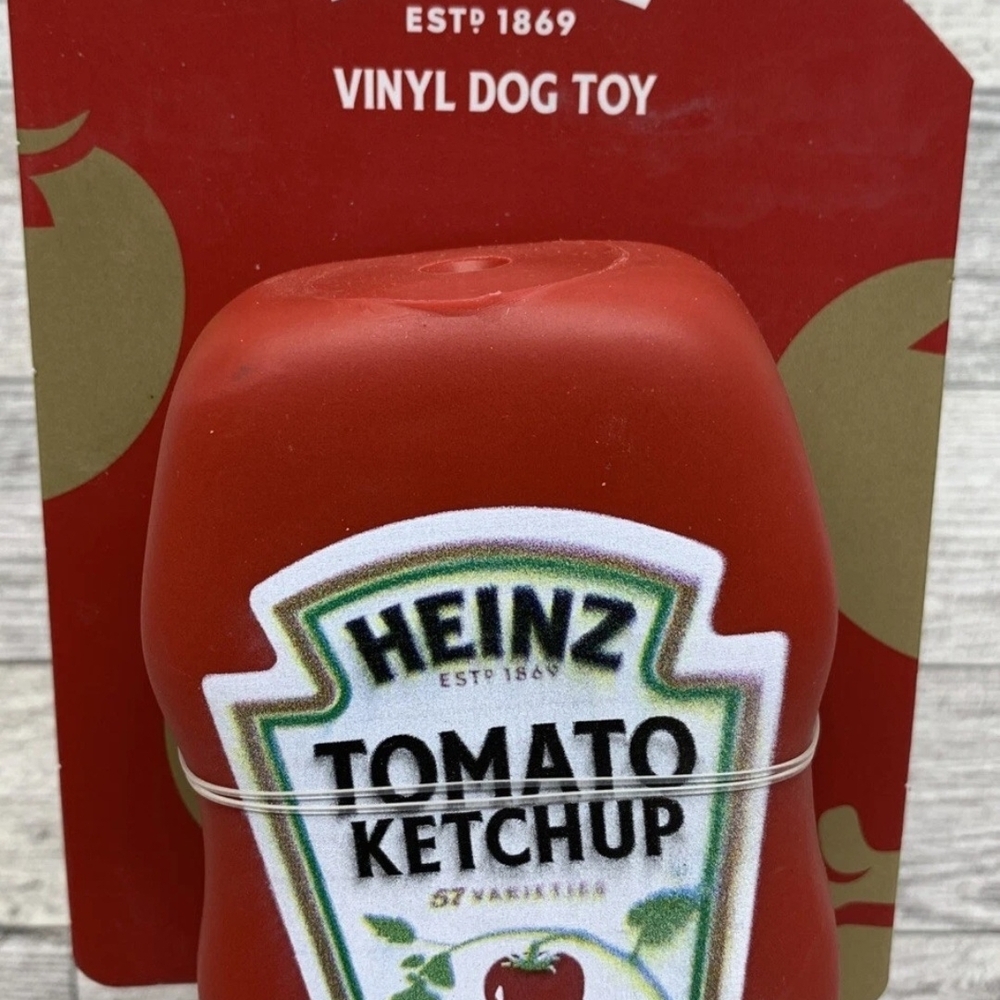 Heinz Red Vinyl Dog Toy